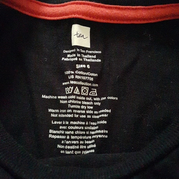 Boys black long sleeved tee with Tiger - Picture 2 of 2